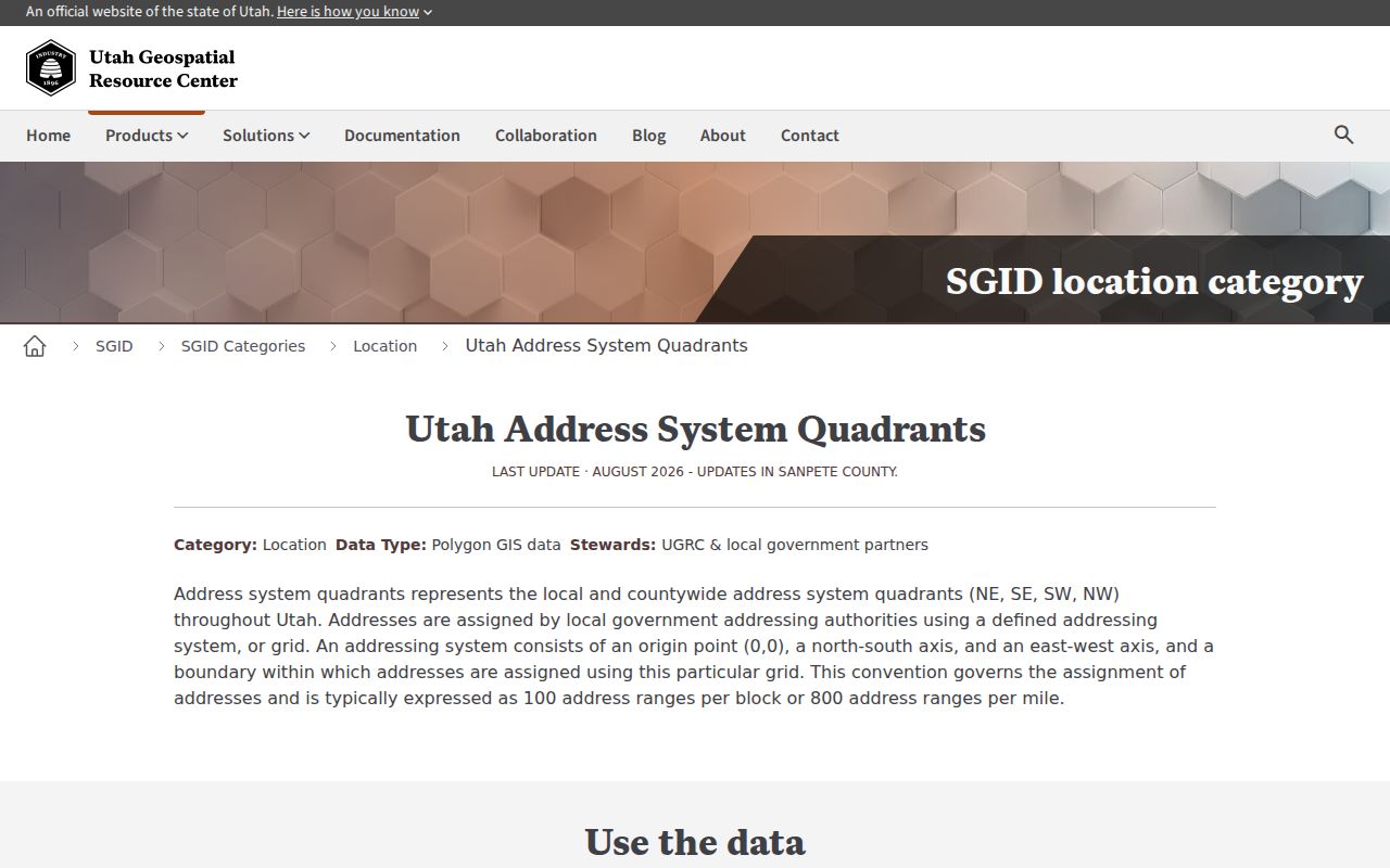 Draper ZIP code directory Utah address system quadrants